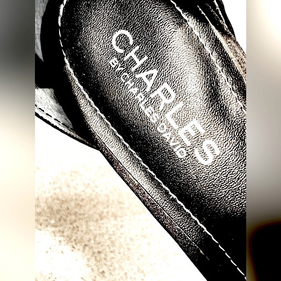 CHARLES BY CHARLES DAVID Pointer Pump Size 8 Color-BlackEmbroidered/Mesh 💕 - Picture 12 of 14